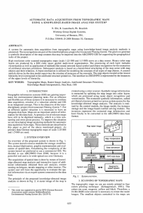 AUTOMATIC  DATA  ACQUISITION  FROM  TOPOGRAPHIC ... USING  A  KNOWLEDGE-BASED  IMAGE  ANALYSIS ...