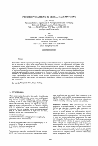 PROGRESSIVE  SAMPLING BY DIGITAL  IMAGE MATCHING A.G.  Nwosu