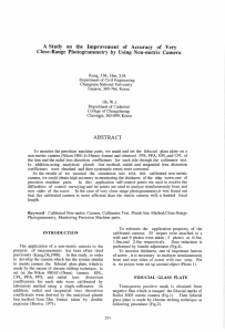 A Study  on  the  Improvement  of ... Close-Range  Photogrammetry  by  Using  Non-metric ...