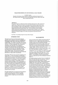 IMAGE PROCESSING OF CONVENTIONAL X-RAY IMAGES