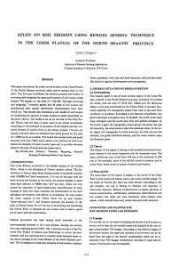 STUDY  ON  SOIL  EROSION  USING ... IN  THE  LOESS  PLATEAU  OF ...