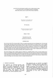 QUANTITATIVE  SOIL  EROSION  MAPPING  AND ... A CASE  STUDY  USING  GIS  AND ...