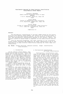 Experimental  Approach  for  Urban  Structure ... Using  Remotely  Sensed  Imagery Mitsunori  YOSHIMURA