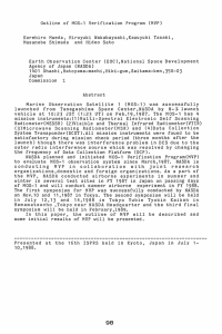 Outline  of  MOS-1 rification  Program  (MVP)