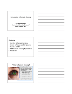 Introduction to Remote Sensing Contents
