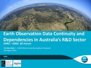 Earth Observation Data Continuity and Dependencies in Australia’s R&amp;D Sector