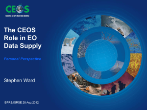 The CEOS Role in EO Data Supply