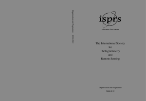 The International Society for Photogrammetry and