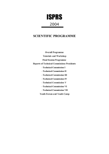 ISPRS 2004 SCIENTIFIC PROGRAMME
