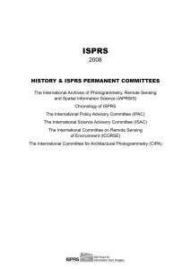 ISPRS 2008 HISTORY &amp; ISPRS PERMANENT COMMITTEES