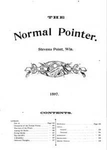Pointer • Stevens  Point Wis.