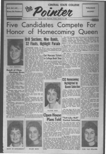 Five Candidates  COmpete  For Honor of  Homecoming  Queen