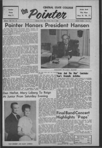 Pointer  Honors  President  Hansen