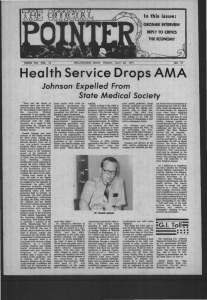 Health Service Drops AMA . Johnson