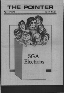 · sGA Elections THE  POINTER