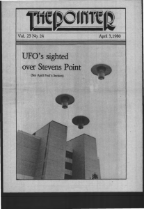 UFO' s sighted over Stevens Point ·