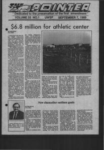$6~8 million  for  athletic center -