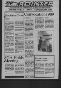 Convocation1989 , EnrOllment Down .
