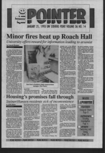 c ® Minor fires heat up Roach Hall