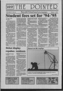 Student set fees for '94-'95
