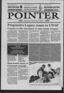 Progress·ve Legacy co  es to UWSP Program on wide topics