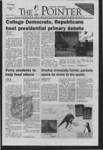 THE College  Democrats,  Republicans host primary  debate