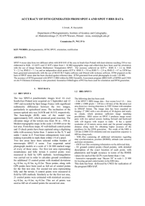 ACCURACY OF DTM GENERATED FROM SPOT 4 AND SPOT 5...