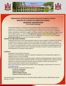 Department of Electrical Engineering and Computer Science GRADUATE ASSISTANTSHIP