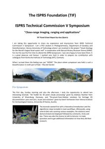 The ISPRS Foundation (TIF)  ISPRS Technical Commission V Symposium