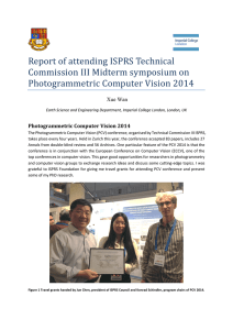Report of attending ISPRS Technical Commission III Midterm symposium on