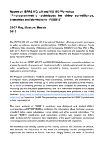 Report on ISPRS WG V/5 and WG III/3 Workshop