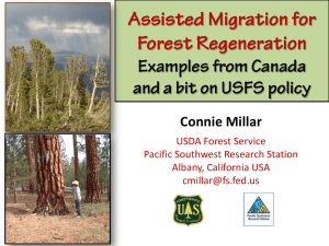 Assisted Migration for Forest Regeneration Examples from Canada