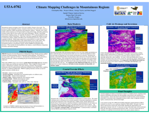 U53A-0702 Climate Mapping Challenges in Mountainous Regions