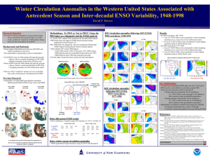 Winter Circulation Anomalies in the Western United States Associated with