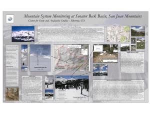 Mountain System Monitoring at Senator Beck Basin, San Juan Mountains