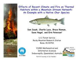 Effects of Recent Climate and Fire on Thermal