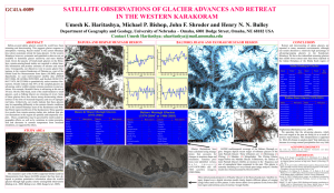 SATELLITE OBSERVATIONS OF GLACIER ADVANCES AND RETREAT IN THE WESTERN KARAKORAM GC41A-0089