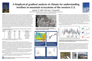 A biophysical gradient analysis of climate for understanding