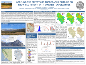 MODELING THE EFFECTS OF TOPOGRAPHIC SHADING ON SNOW -