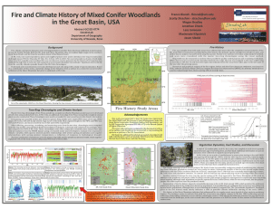 Fire and Climate History of Mixed Conifer Woodlands Scotty Strachan -
