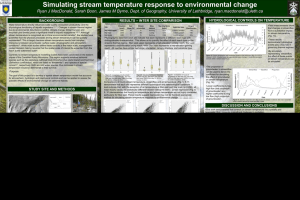Simulating stream temperature response to environmental change