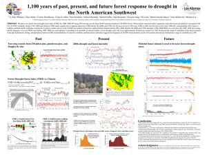 1,100 years of past, present, and future forest response to drought... the North American Southwest