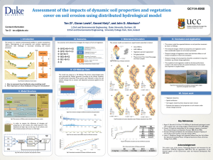 Assessment of the impacts of dynamic soil properties and vegetation