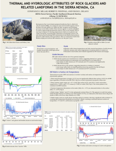 THERMAL AND HYDROLOGIC ATTRIBUTES OF ROCK GLACIERS AND CONSTANCE I. MILLAR, ROBERT D. WESTFALL, AND DIANE L. DELANY USDA Forest Service, Pacific Southwest Research Station, 