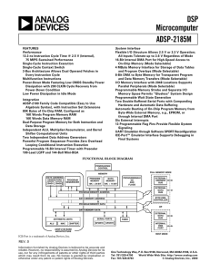 a DSP Microcomputer ADSP-2185M