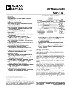a DSP Microcomputer ADSP-2186
