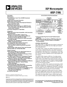 a DSP Microcomputer ADSP-2186L