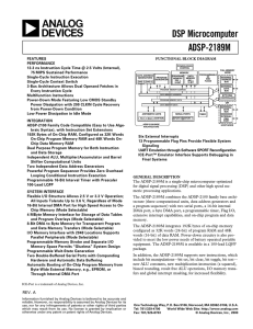 a DSP Microcomputer ADSP-2189M