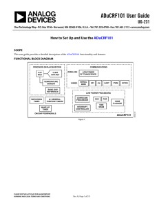 ADuCRF101 User Guide UG-231