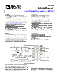 Blackfin Embedded Processor / ADSP-BF504